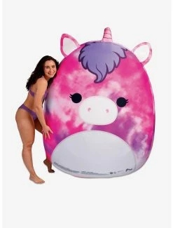 Best Pirce ⭐ Boxlunch Squishmallows Lola The Unicorn Fabric Covered Pool Float ????
