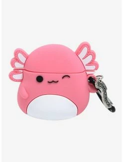 BoxLunch shop 16 Brand new ๐ Squishmallows Archie The Pink Axolotl Figural Wireless Earbuds Case - BoxLunch Exclusive โค๏ธ
