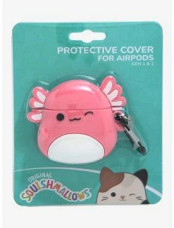 Brand new ???? Squishmallows Archie The Pink Axolotl Figural Wireless Earbuds Case - BoxLunch Exclusive ❤️ -BoxLunch shop unnamed file 23