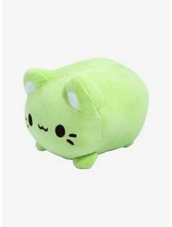 Alternative view of Top 10 ???? Boxlunch Aurora Tasty Peach Meowchi Green Tea Cat 7 Inch Plush ????