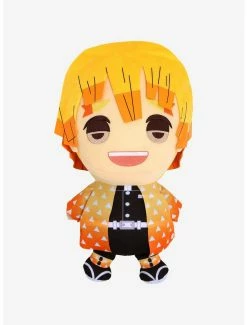 Promo ???? Boxlunch Demon Slayer: Kimetsu No Yaiba Smiling Zenitsu 12 Inch Plush ????
