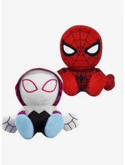 Wholesale ???? Boxlunch Marvel Spider-Man And Ghost Spider (Spider-Gwen) Bleacher Creatures Plush Bundle ????