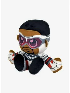 Alternative view of Best deal ???? Boxlunch Marvel Captain America And Sam Wilson (Falcon Cap) Bleacher Creatures Plush Bundle ????