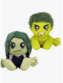 Brand new ✔️ Boxlunch Marvel Hulk & She Hulk Bleacher Creatures Plush Bundle ????