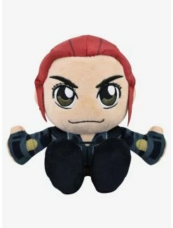 Brand new ???? Boxlunch Marvel Captain Marvel & Black Widow Kuricha Sitting Plush Bundle ???? -BoxLunch shop unnamed file 654