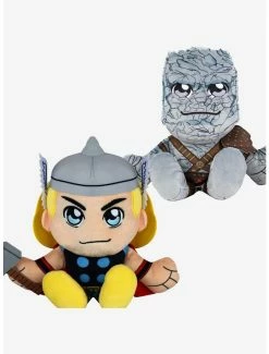 Best Sale ???? Boxlunch Marvel Thor And Korg Bleacher Creatures Plush Bundle ????